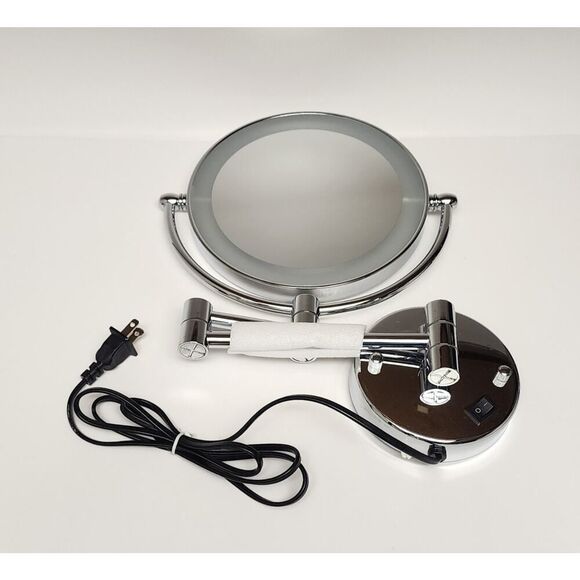 Cleaning and Bright Wall mounting Mirror Touch Screen 5X Amplifier arms Extended - Picture 6 of 11